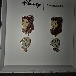 Disney BaubleBar Beauty and the Beast Earrings NIB